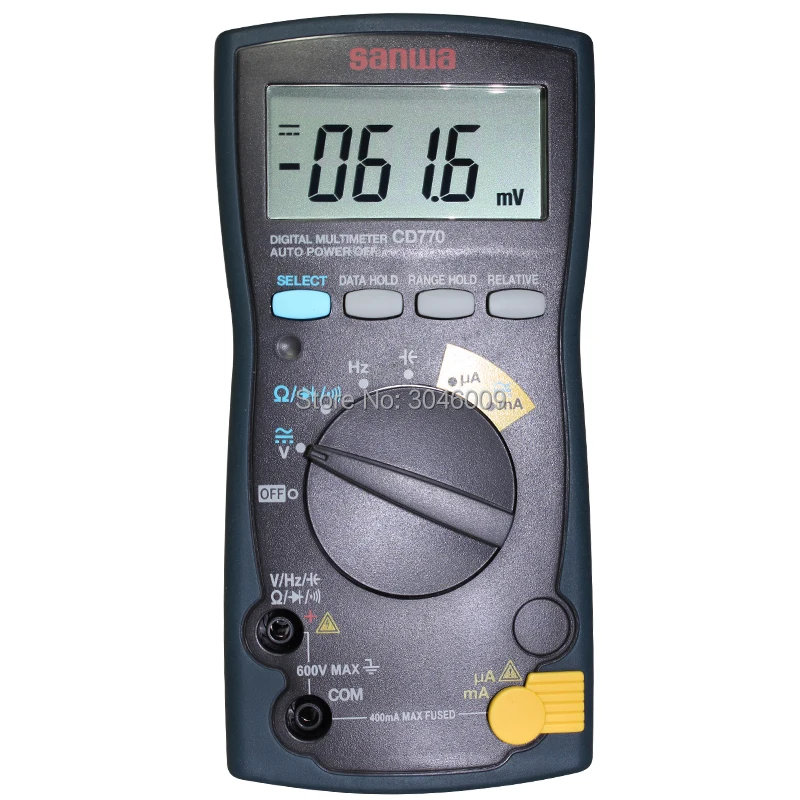 Japan sanwa CD770 Standard Digital Multimeter On-Off Beep Data Lockout Resistance / Capacitance / Frequency Measurement