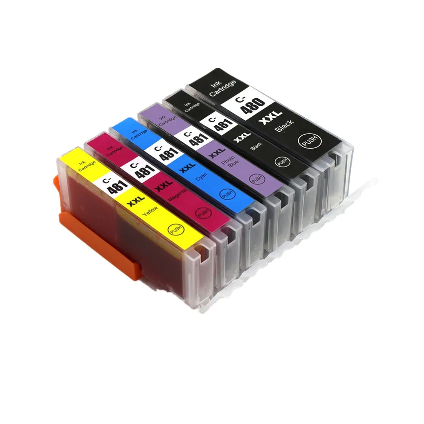 

6color For canon 480 481 PGI-480 CLI-481 XXL compatible ink cartridge For canon PIXMA TS8140 TS9140 TS8240 TS8340 printer
