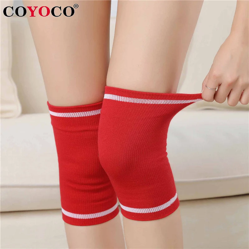 COYOCO Girl Breathable Knee Pads Elbow Leg Support 1 Pcs Women Thin Spring Sports KneePads Air Conditioned Room Knee Sleeve