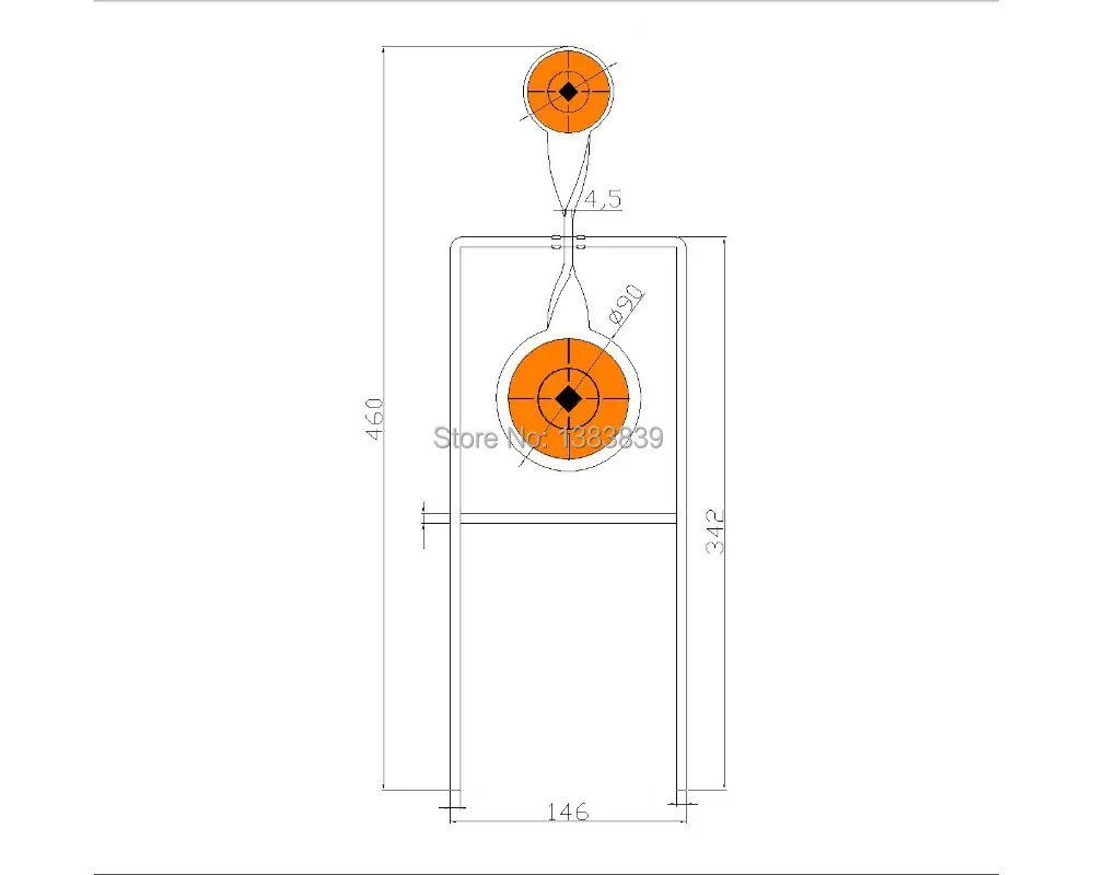 Tiro con pistola, objetivo de 4mm de grosor, mejora la habilidad táctica de tiro de caza