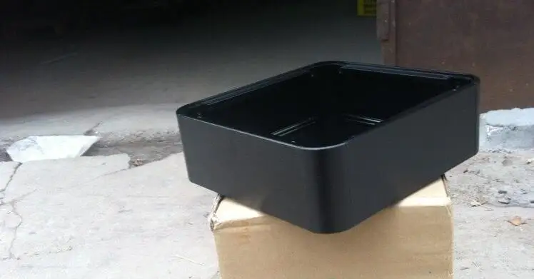 GZbotolave 2107 R 풀 알루미늄 프리앰프 인클로저, DAC 케이스, 파워 앰프 섀시, AMP BOX 블랙