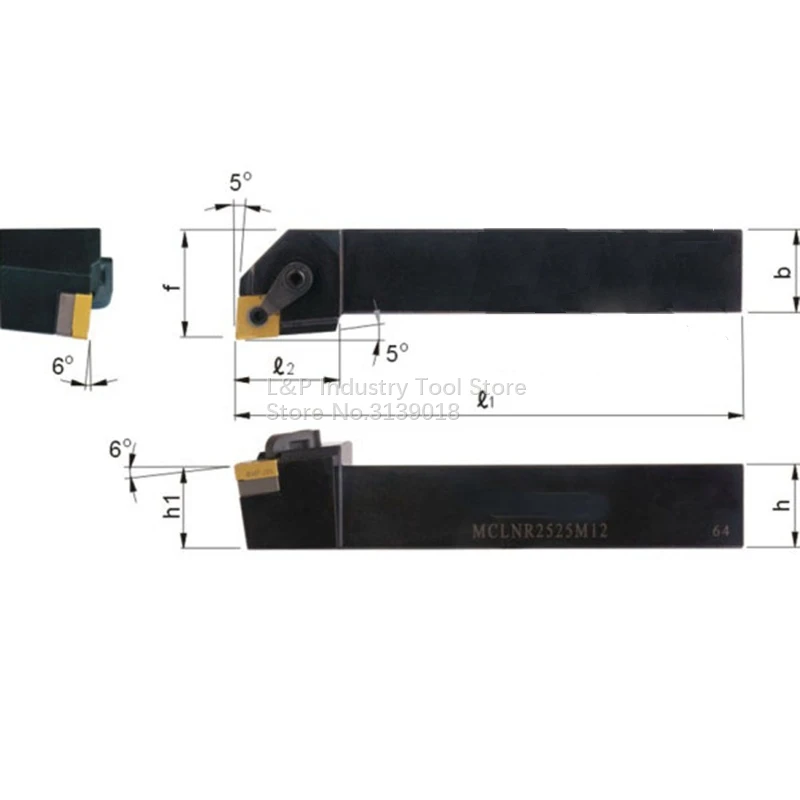 New Good Quality Cutting Edge Angle 95 External Toolholder 32*32mm MCLNR3232P19 / MCLNL3232P19 Tool Holder Not Including Blade