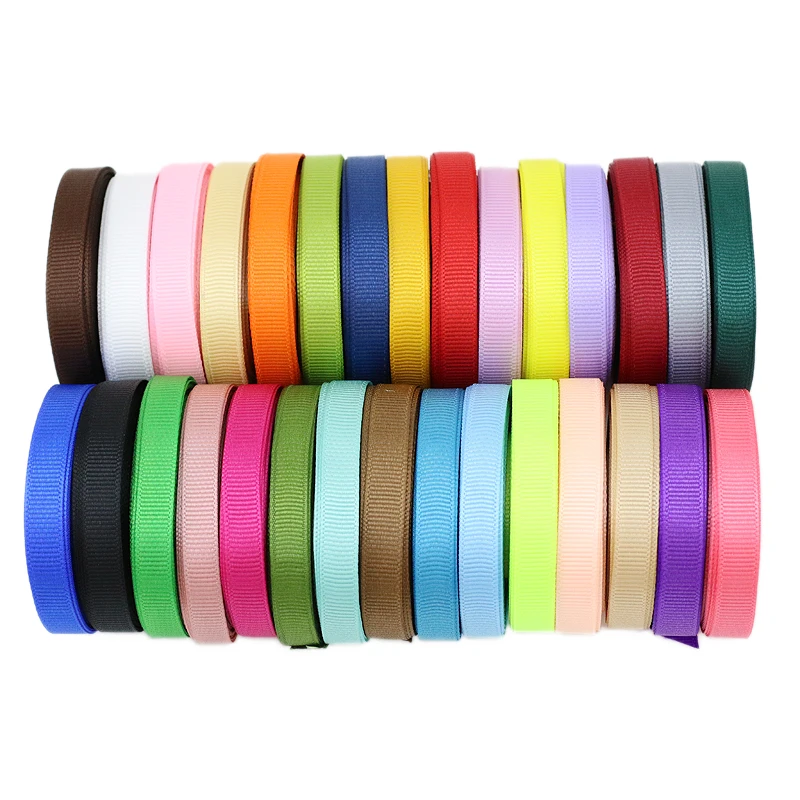 (100 yards/roll) 1/4 pollici (6mm) Nastro Del Grosgrain del regalo del Commercio All\'ingrosso dell\'involucro decorazione Di Natale nastri