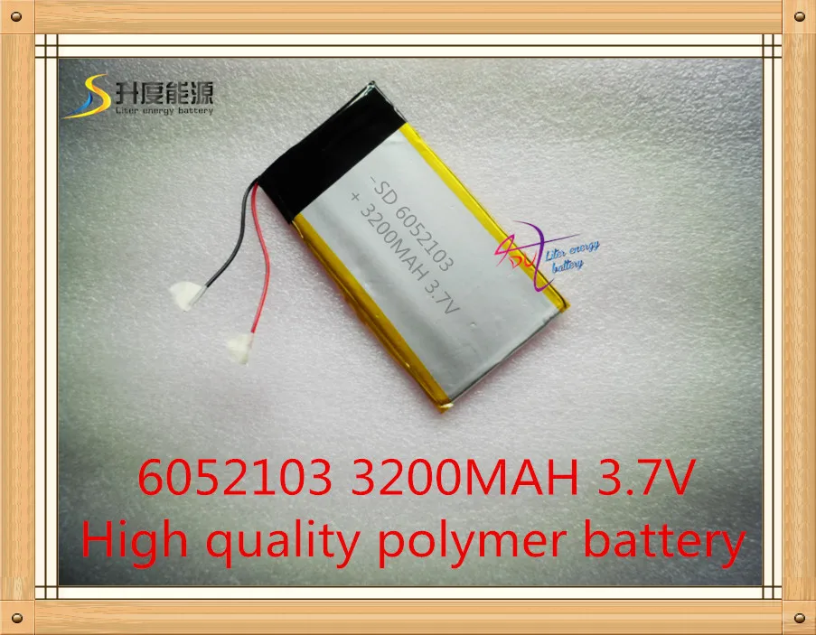 

SD 6052103 3.7V 3200mAh Lithium Polymer Rechargeable Battery 6MM*52MM*103MM