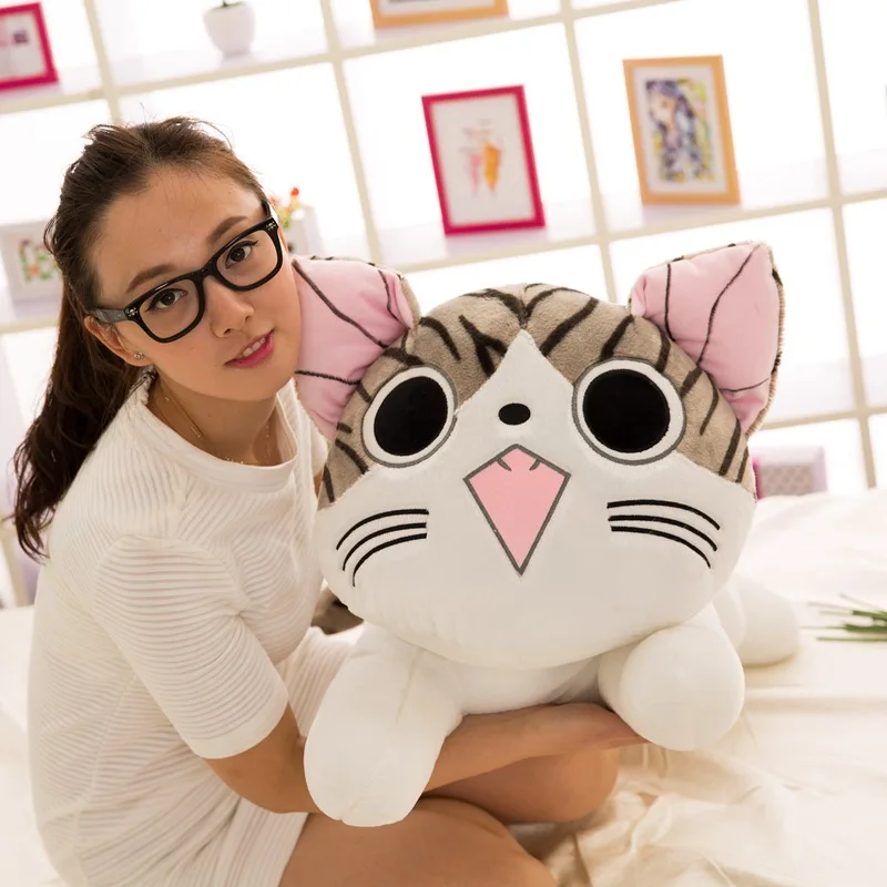 Cat Plush Toys Chi Chi\'s Cat Stuffed Doll Soft Animal Dolls Cheese Cat Stuffed Toys Dolls Pillow Cushion For Kids sweet cat doll