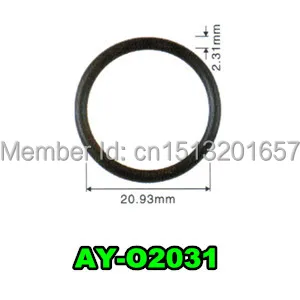 free shipping wholesale 100pieces  fuel injector  oring  seal 20.93*2.31mm for fuel injector repair kits  (AY-O2031)