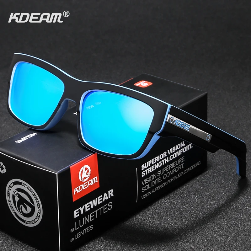 KDEAM Driving Sunglasses Men Polarized Hiking Sport Sun Glasses Polarization Sturdy 5-barrel Hinges oculos KD900