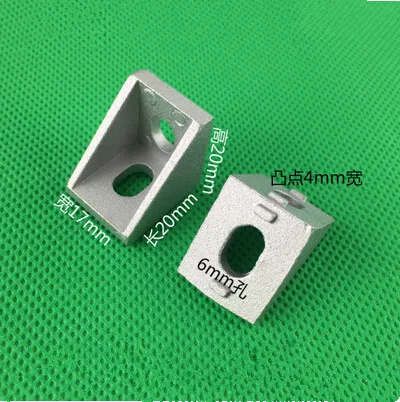 20pcs 2020 Aluminum Brackets 20x20 Corner Fitting angle for 2020 Aluminum Profile Connectors