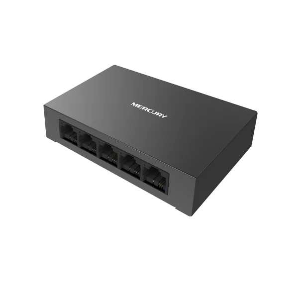 

S105D Metal Cabinet Ethernet Switch Mini 5 Ports Desktop Ethernet Network Switch,10/100Mbps LAN Hub,Small ,Plug&Play,Fast Switch