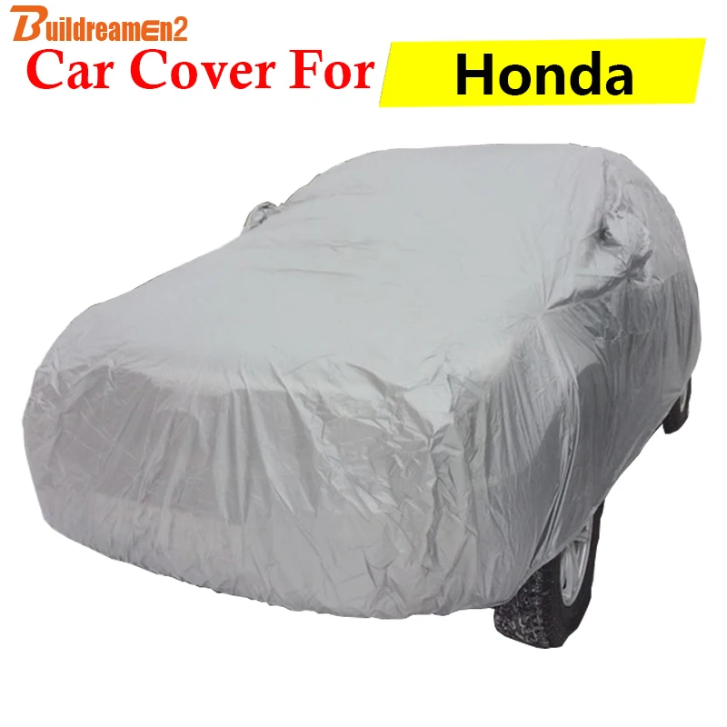 

Buildreamen2 Car Cover Outdoor Anti-UV Sun Shield Rain Snow Scratch Resistant Cover For Honda Element FCX FRV Accord CRX Jade