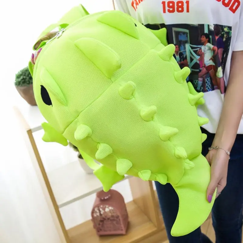 High Quality Children Cartoon 3D Dinosaur Backpack Students Cute Schoolbag Kid Christmas Gift