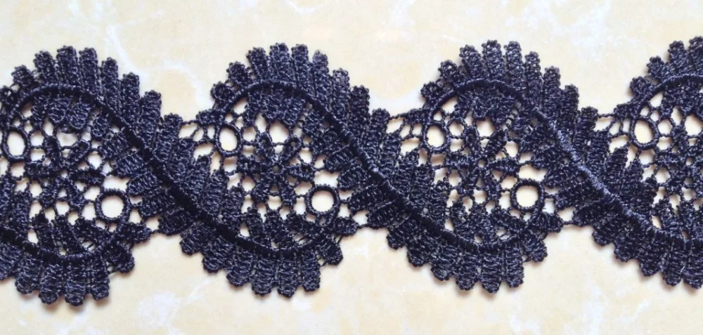 6cm high quality gridding shaped water soluble embroidery lace trims,decoration accessories,XERY14329c