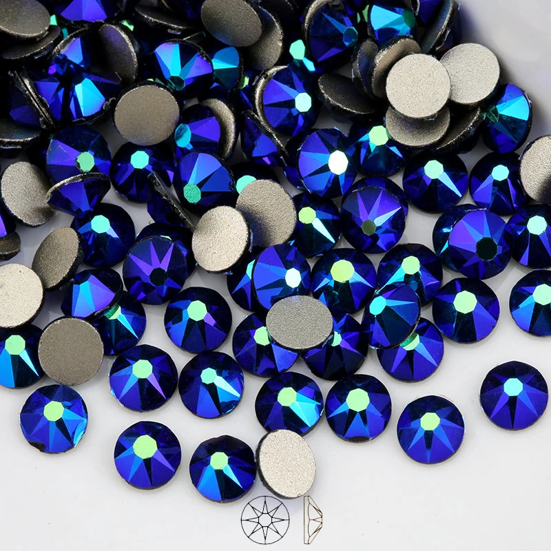 QIAO 2088 Cut SS16 Many Colors Flat back nail art deco non hotfix rhinestones for Rhinestone & Decoration glue on stone