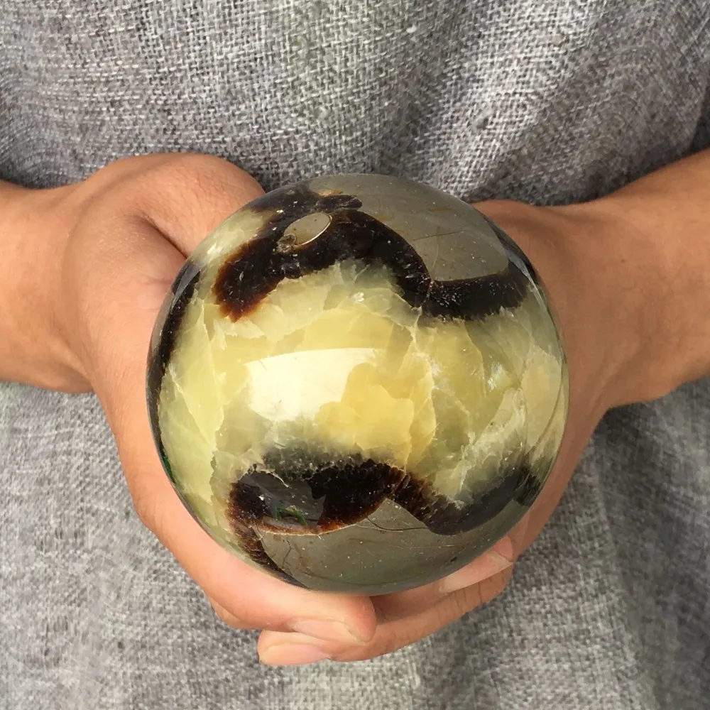 

natural dragon septarian sphere quartz crystal ball rieki healing