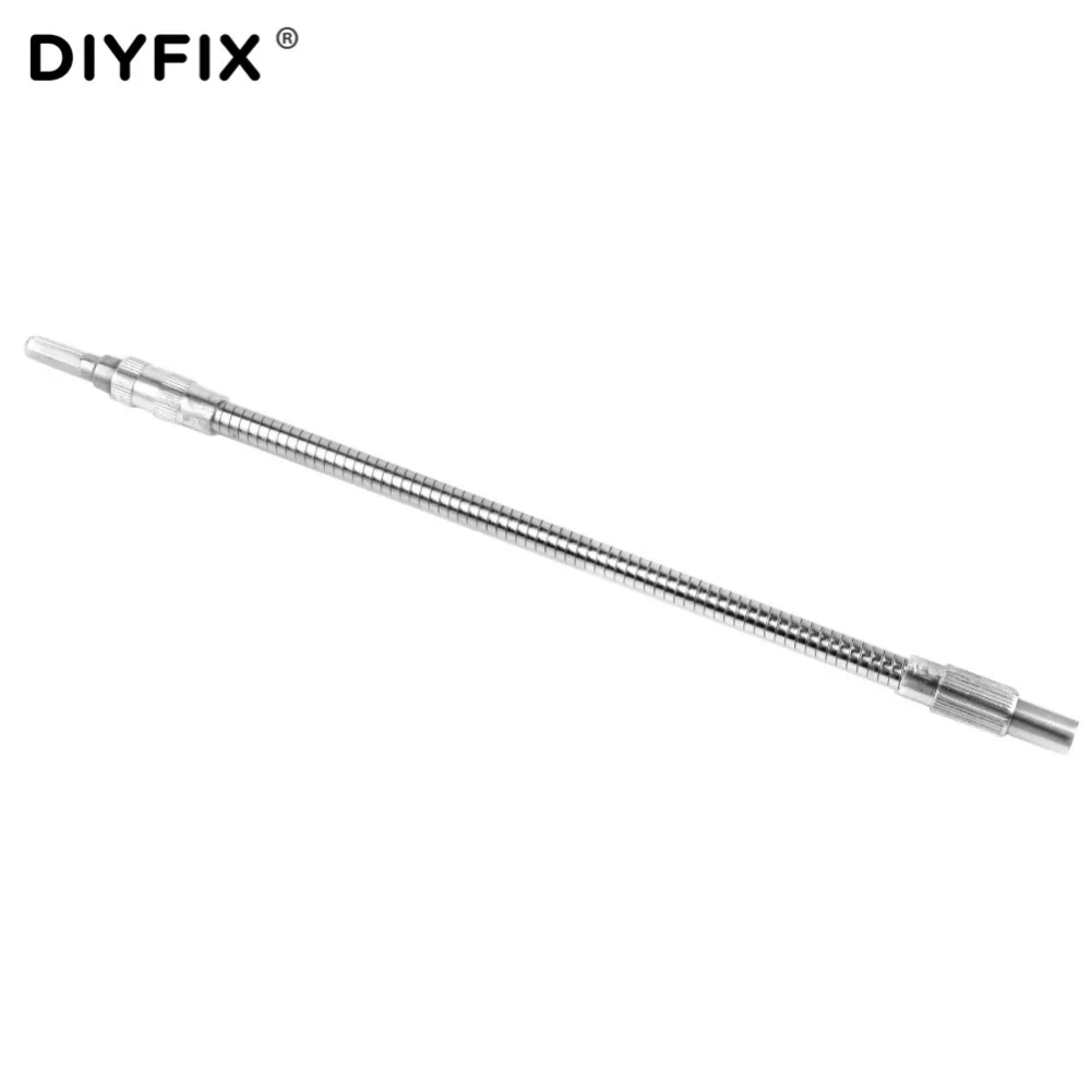 Diyfix broca eletrônica de metal, 1/4 ", extensor de broca de chave de fenda, acessórios para haste de ligação dremel