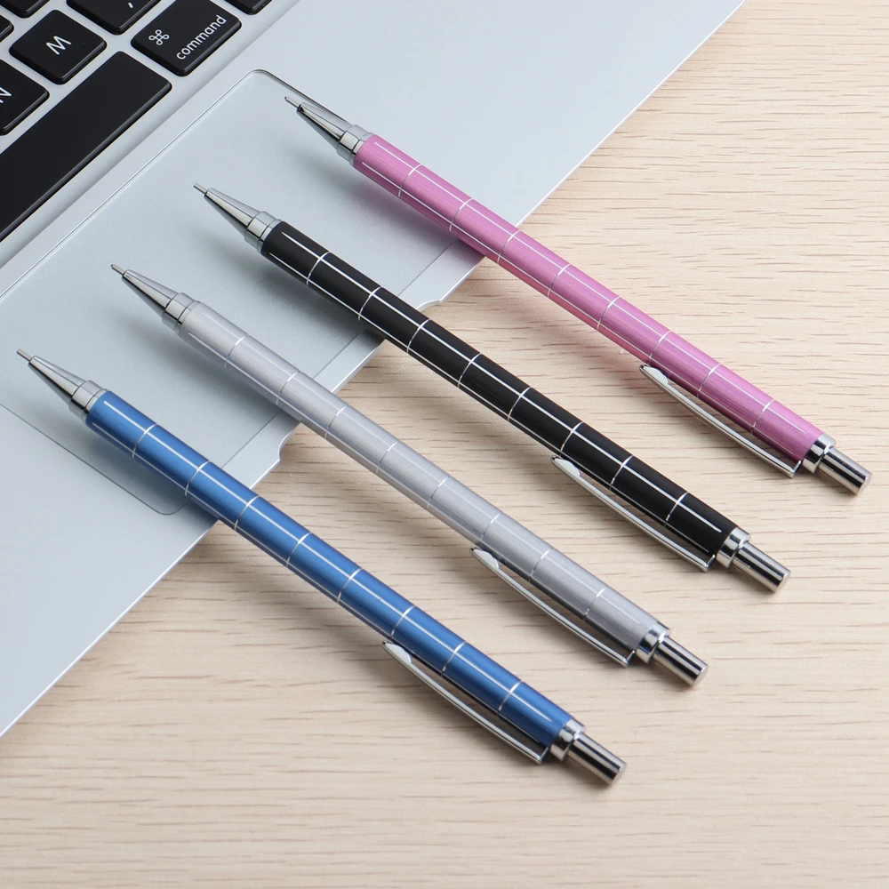 GENKKY Mechanical Pencils Full Metal Material Pencil For School Office HB 0.7,0.5mm Painting Pen Students Stationery Gift