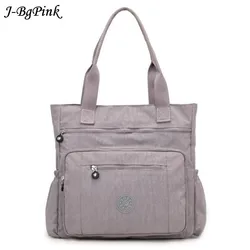 Women High-grade Nylon Handbag Casual Large Shoulder Bag Fashion High Capacity Tote Brand Design Waterproof Big Bag