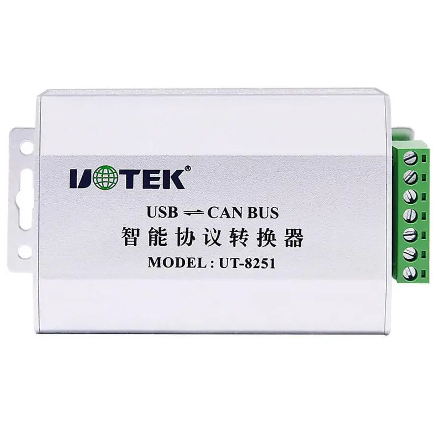 

UTEK UT-8251 USB 2.0 to CAN BUS USB Turn CANBUS Intelligent Protocol Converter Industrial Adapter CAN 2.0A & CAN 2.0B