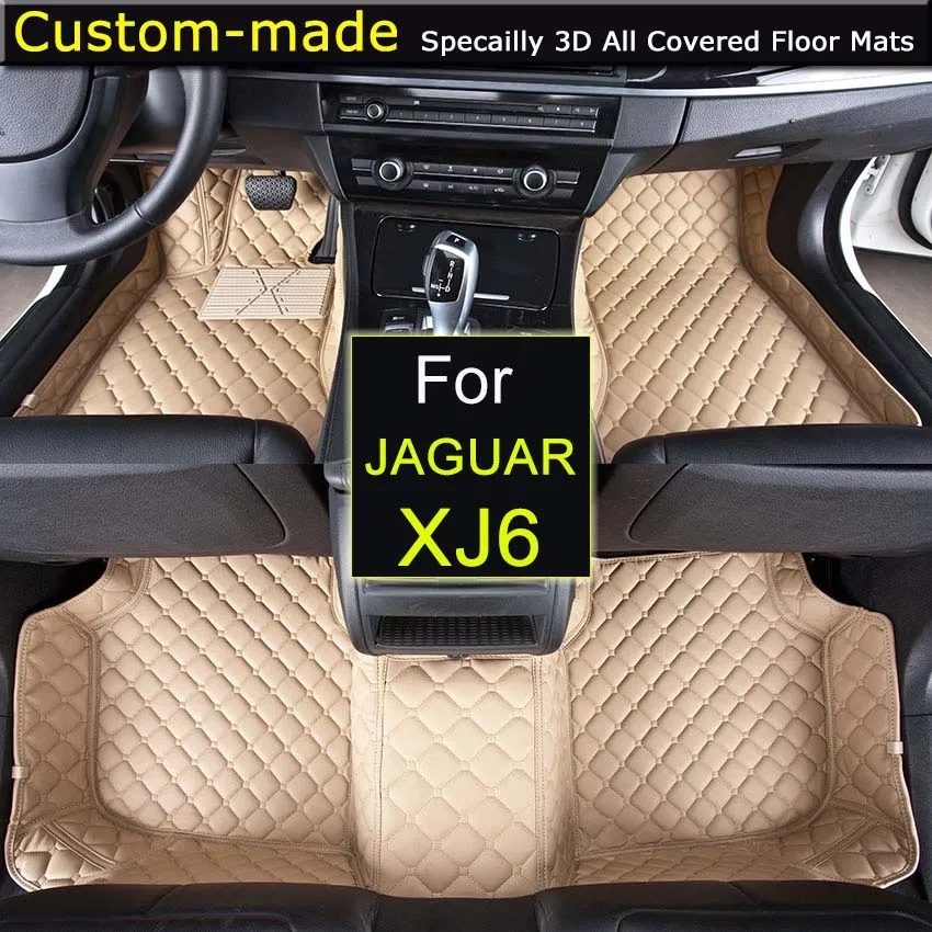 Car Floor Mats for Jaguar XJ6 2005~ XJ6L XJL 2010~ Foot Rugs Custom Carpets Car Styling Customized Specially