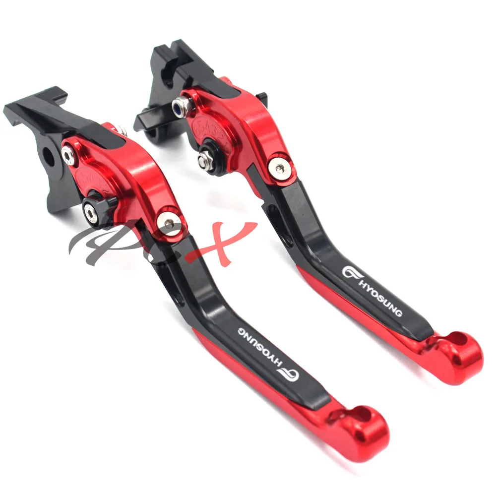 Motorcycle CNC Billet Aluminum Extendable Brake Clutch Levers For For Hyosung GT250R 2006-2010 GT650R 2006-2009 GT250 R/GT650 R