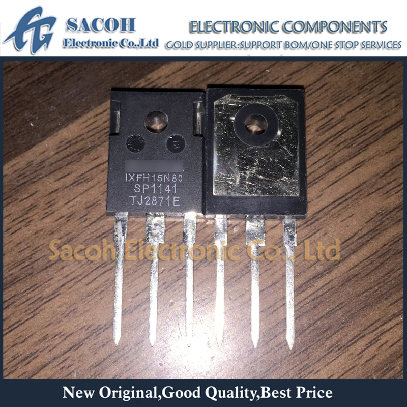 

Refurbished Original 5Pcs/Lot IXFH15N80 IXFH15N80Q OR IXFH15N60 OR IXFH15N65 TO-247 15A 800V Single MOSFET