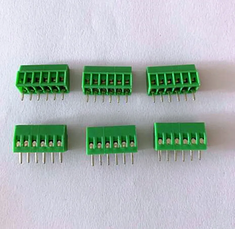 50 قطعة المسمار نوع PCB محطة كتلة XK128-3.81MM محطة كتلة الأخضر الحد الأدنى محطة كتلة خط قوس