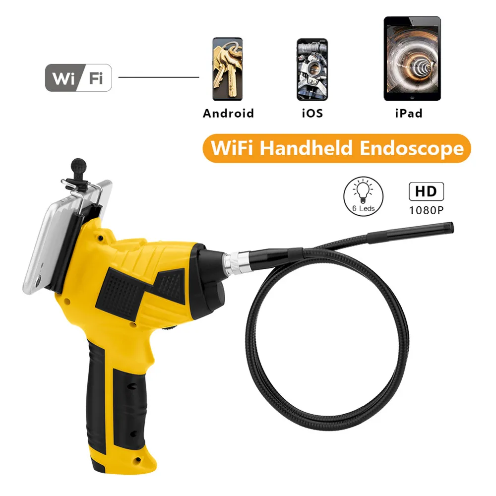 720p/1080p Wireless WIFI Handheld Endoscope Camera For Andorid and ISO Smart Phone CMOS Borescope