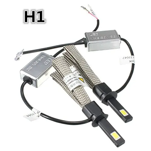 60W H1 Phare Voiture LED Etanche IP68 Antibrouillard 6400LM Ampoule Auto Headlight Kit Vehicule Lampe DC 9-30V