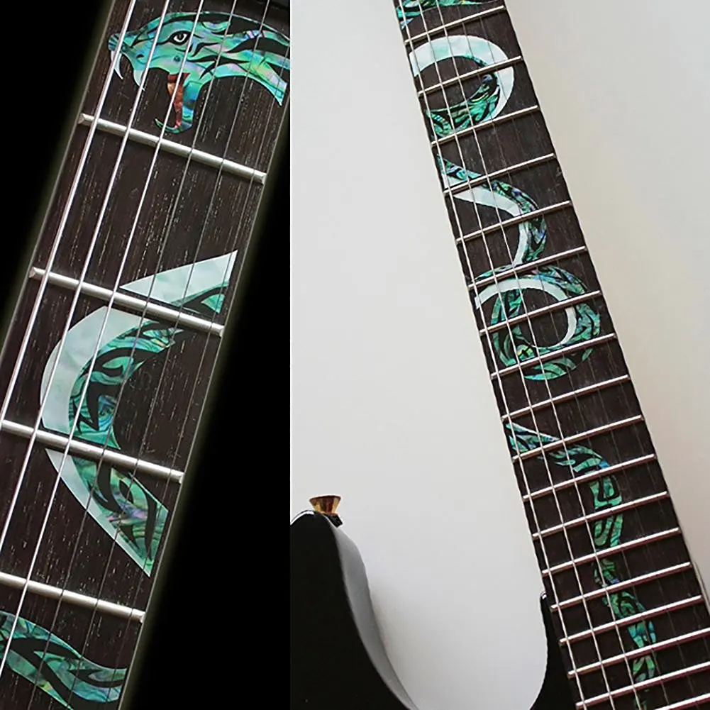 

Fretboard Markers Inlay Sticker Decals for Guitar - Twisted Snake