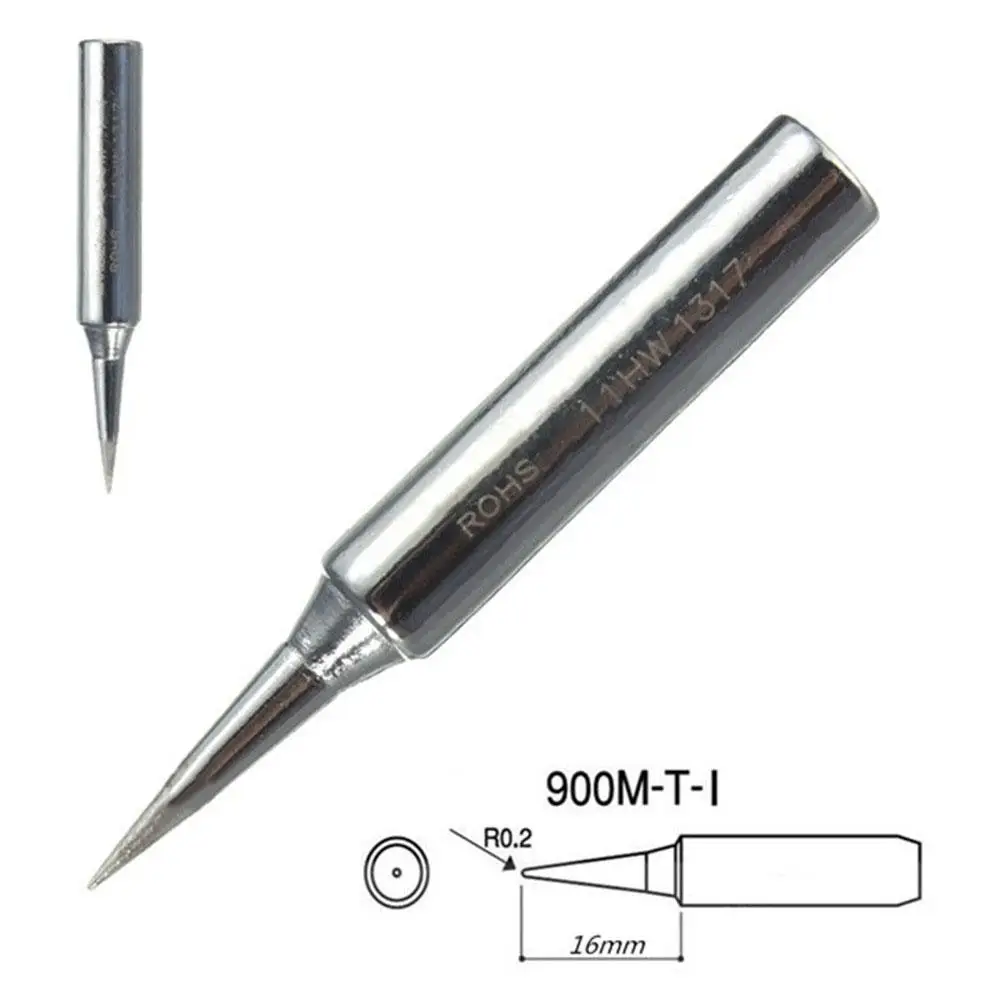 5PCS Soldering Tips Lead-free Welding Head Rework Station 900M-T Electric Solder Iron Head Tips Repair Tools Set
