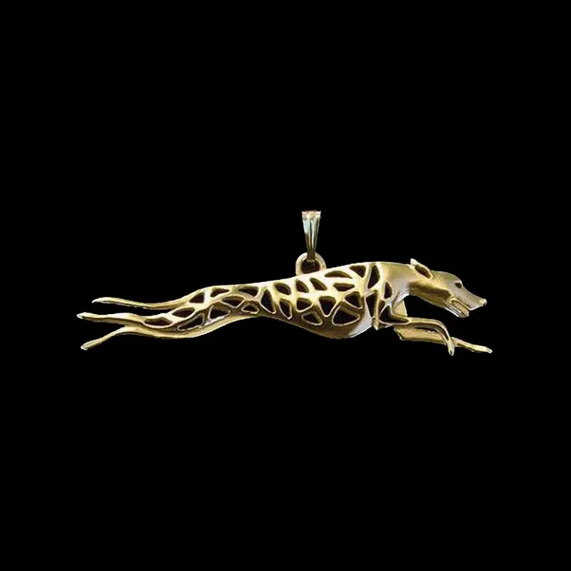 Women's Alloy Dog Shaped Pendants Jewelry Metal Run Whippet Pendants