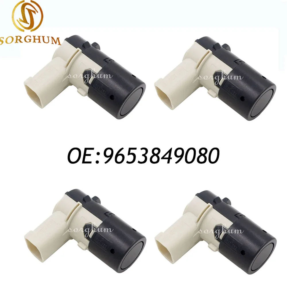 4PCS 9653849080 Fits For Peugeot 207CC Citroen C4 C5 Parking Sensor PDC 66206989068 7701062074 7711135326,8200417705,6590H1