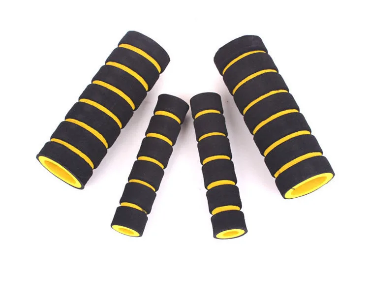 Universal Grips Comfort Sponge Foam Motorcycle Scooter Bicycle 4pcs/set 2 Grip Cover + 2 Levers Cover