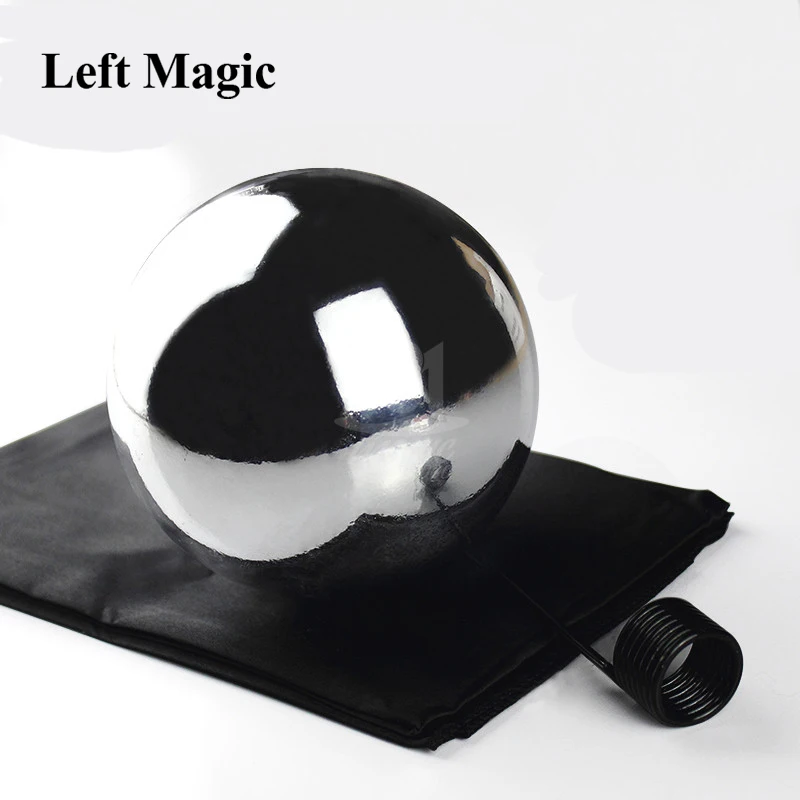 Zombie Ball With Foulard,Medium (Silver color ) Floating Magic Tricks Magician Stage Gimmick Illusion Fun G8220