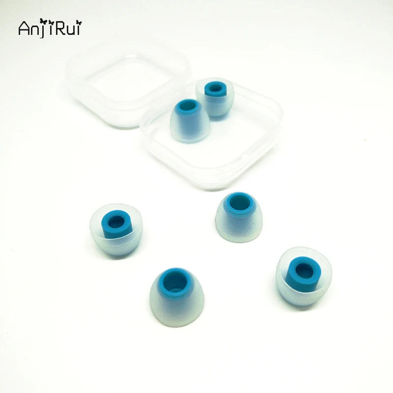 ANJIRUI 3คู่4.0มม.ซิลิโคนหูฟังหมวกหูฟัง-Liners สำหรับบาร์บีคิวคู่สี Liners เคล็ดลับ (12มม.)