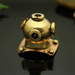 1PC Brass Submarine Diving Cap Paracord Knife Beads Lanyard Pendant Paracord Survival Bracelet Buckle DIY Decorative Accessories