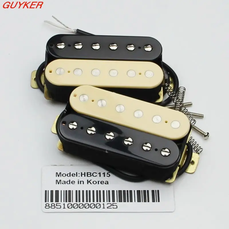 Set of zebra/Black Artec Maching Humbucker guitar pickups-HBC115