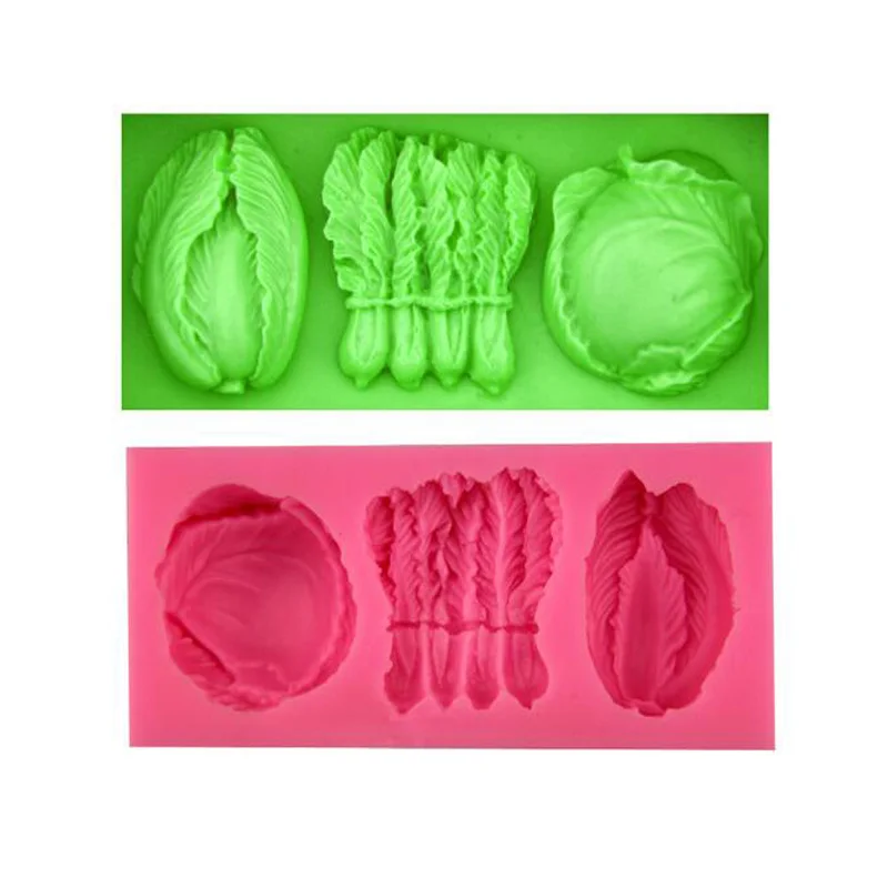 Cake Decorating Tools Vegetable Fruits Cabbage Folded Sugar Cake Mold Dessert Decoration Handmade Chocolate Diy Bakeware