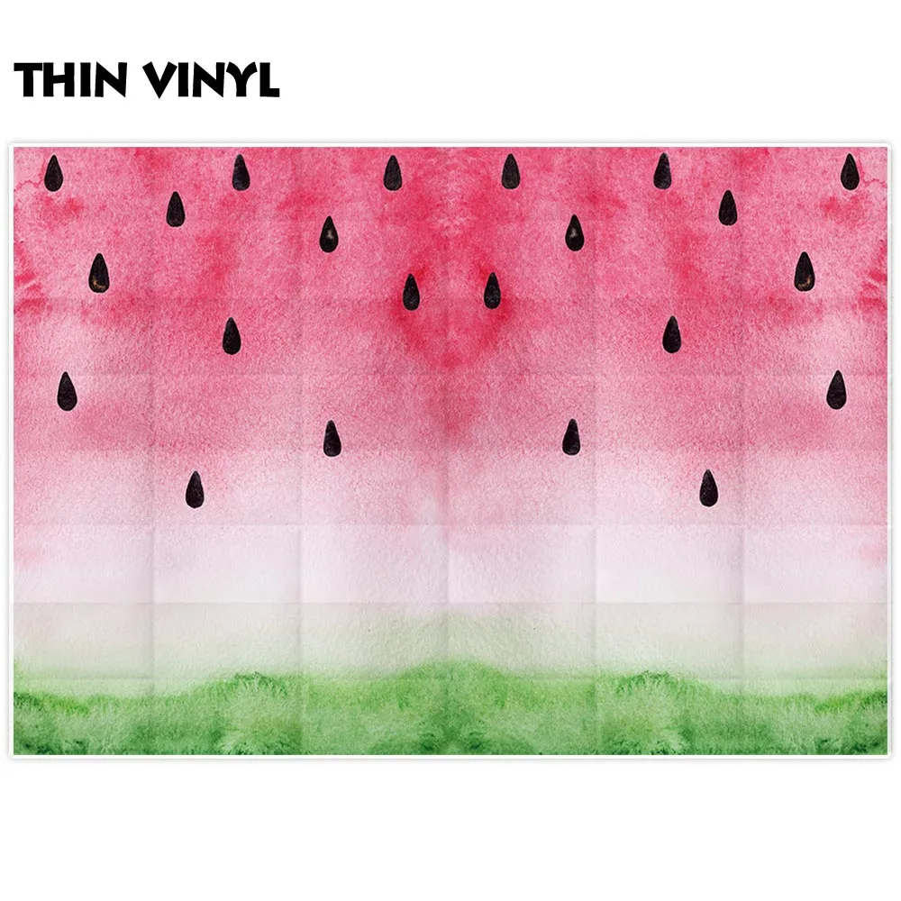 Allenjoy การถ่ายภาพฉากหลังสีน้ำแตงโม PARTY รูปแบบพื้นหลัง photocall Photobooth ผ้าตกแต่งมืออาชีพ