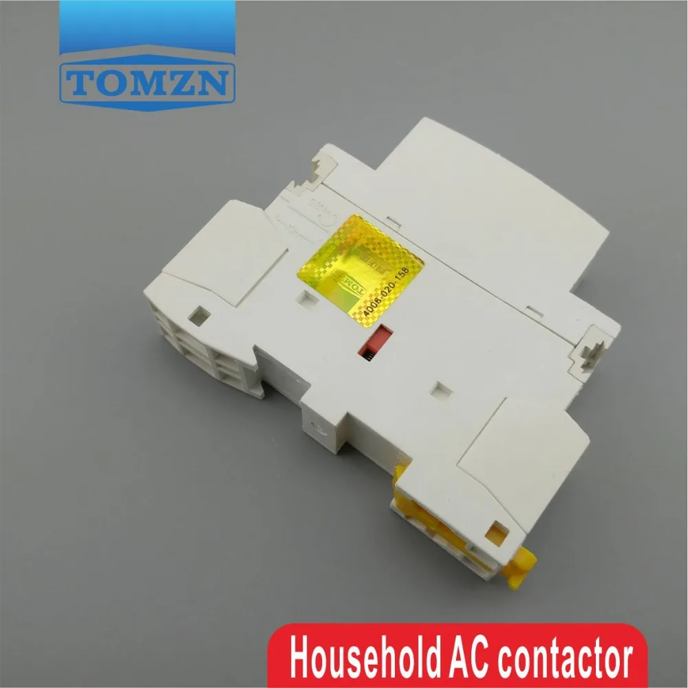 TOCT1 2P 25A 2NC 220V/230V 50/60HZ Din rail Household ac Modular contactor two normal close