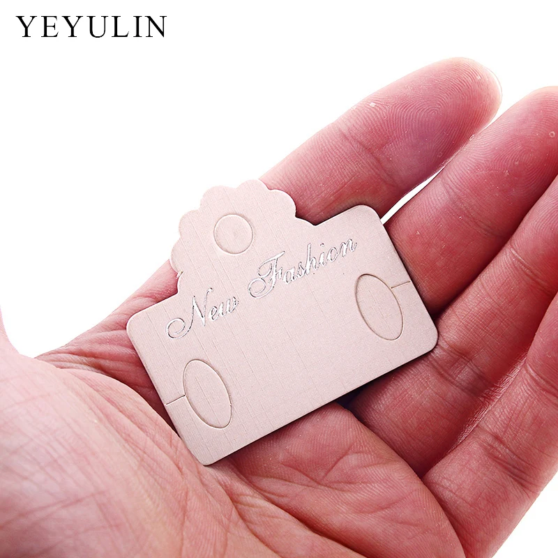 100pcs New Design 3 style Rectangle Earring Display Cards Jewelry Holder Gift Shop Tags Wholesale