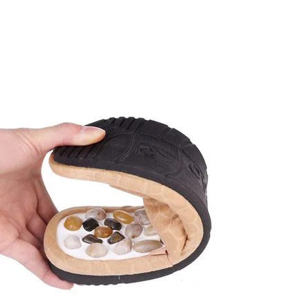 dk06 Cobblestone massage slippers, summer men'female antiskid health care foot sole health massage shoes, foot acupuncture poi