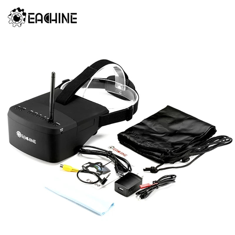 (In Stock)New Arrival Eachine EV800 5 Inches 800x480 FPV Goggles 5.8G 40CH Raceband Auto-Searching Build In Battery