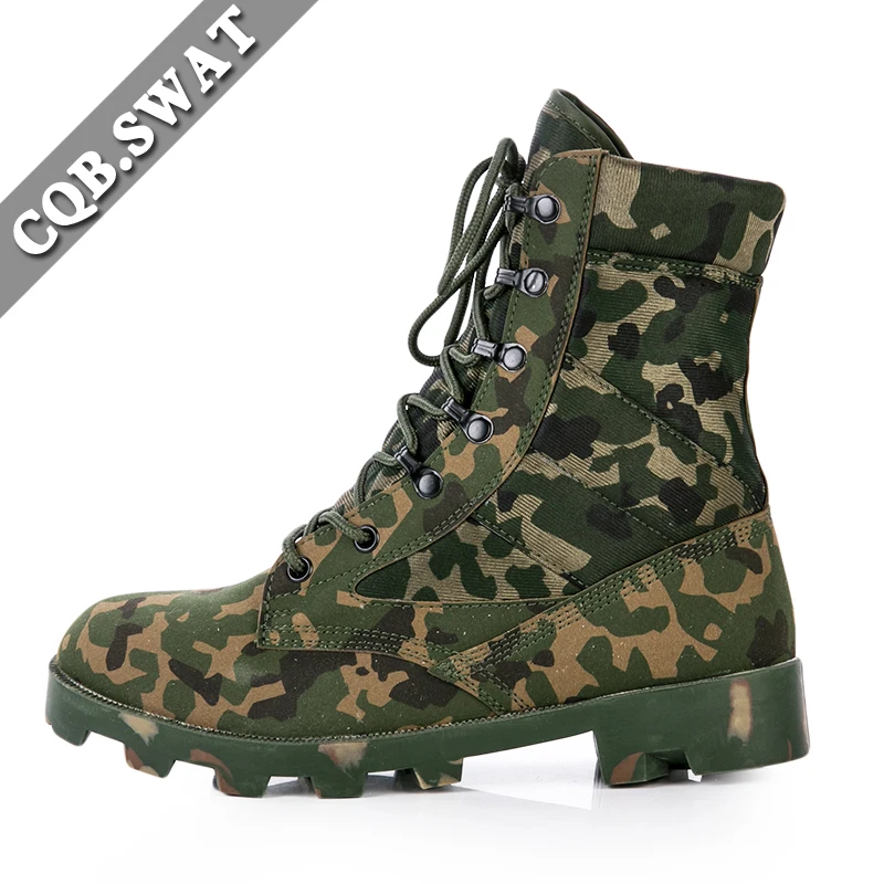 CQB.SWAT 2018 Summer Combat Hiking Training Tactical Boots Black Sand Jungle Camouflage Climbing Wearable Boots Breathable