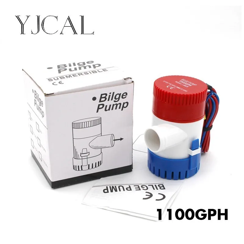 

Bilge Pump 1100GPH DC 12V 24V Submersible Electric Water Pump For Seaplane Civil Ship Houseboat Boats