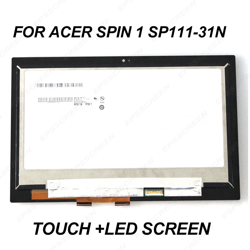 replacement educational notebook screen 11.6 for Acer Spin 1 SP111-31N 11.6 FHD Lcd Touch panel 6M.GL5N1.006 digitizer display