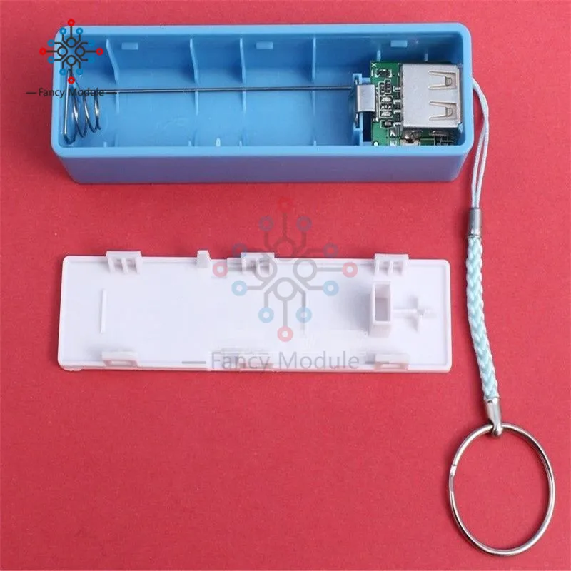 1Pcs USB Power Bank Case Kit 18650 Battery Charger DIY Box Kit Blue Yellow Green Black White Pink