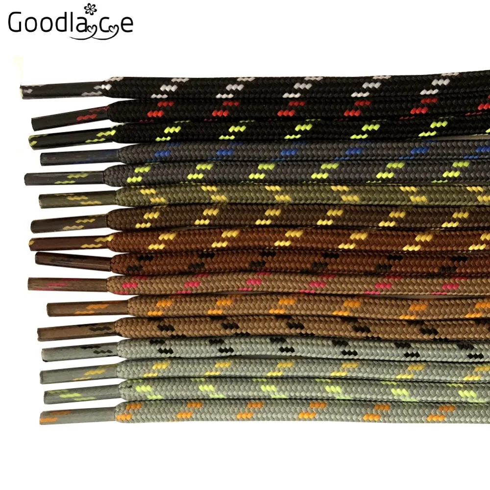 Round Shoelaces Boot Shoe Laces Cord Rope Shoestrings with Dots 16 Colors 100cm - 160cm