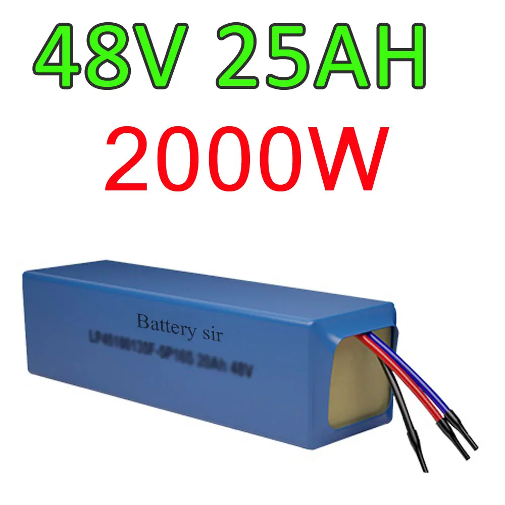 

Литиевая батарея 48V 25AH 2000W для электрического велосипеда, аккумулятор 48V