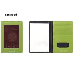 Fashion Passport ID Card Document PVC Cover Case Holder Travel Card Holder Fits Standard Passport Small Wallet For Women And Men